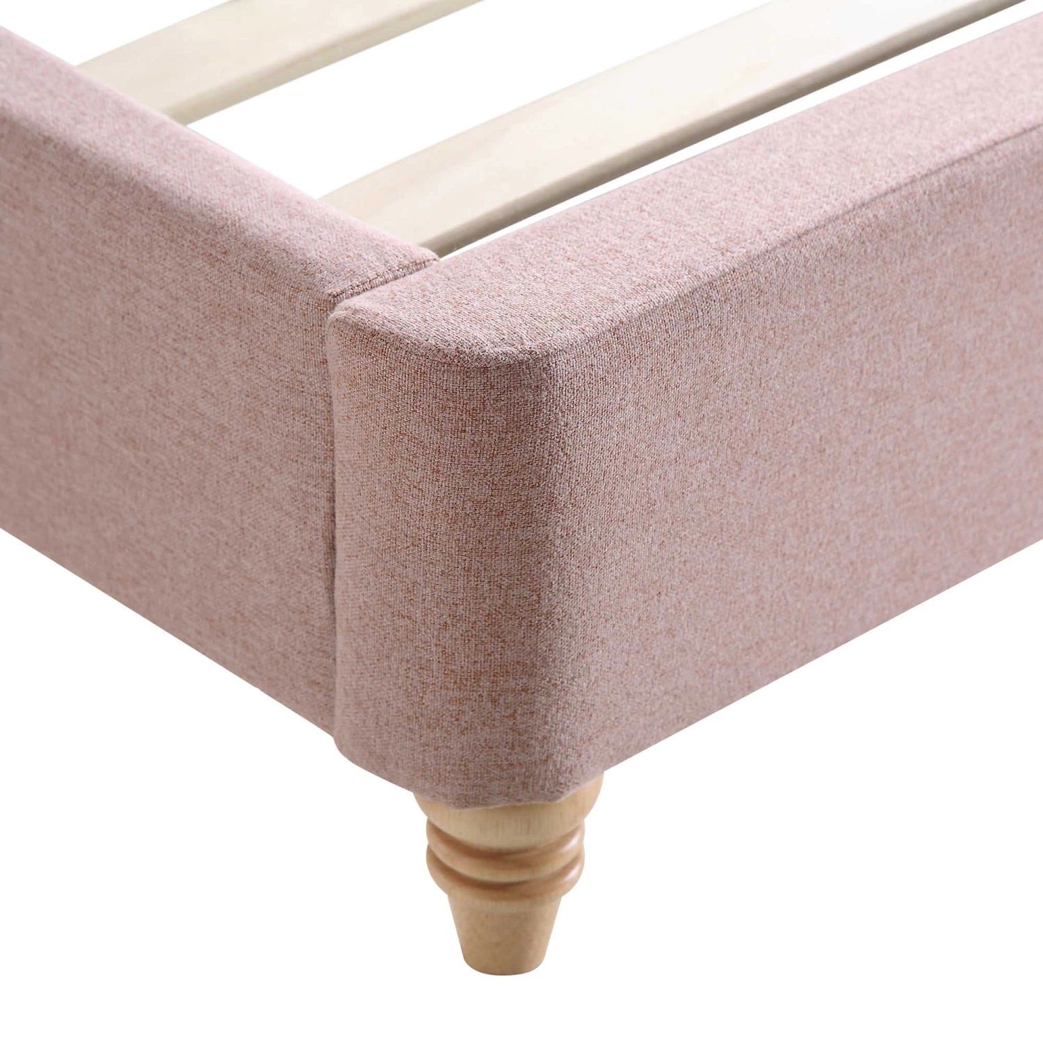 Leamington Deep-Buttoned Upholstered Bed, Rosewater Pink Fabric - Image 13