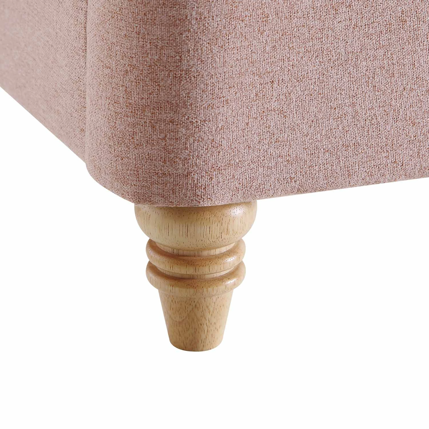 Leamington Deep-Buttoned Upholstered Bed, Rosewater Pink Fabric - Image 14
