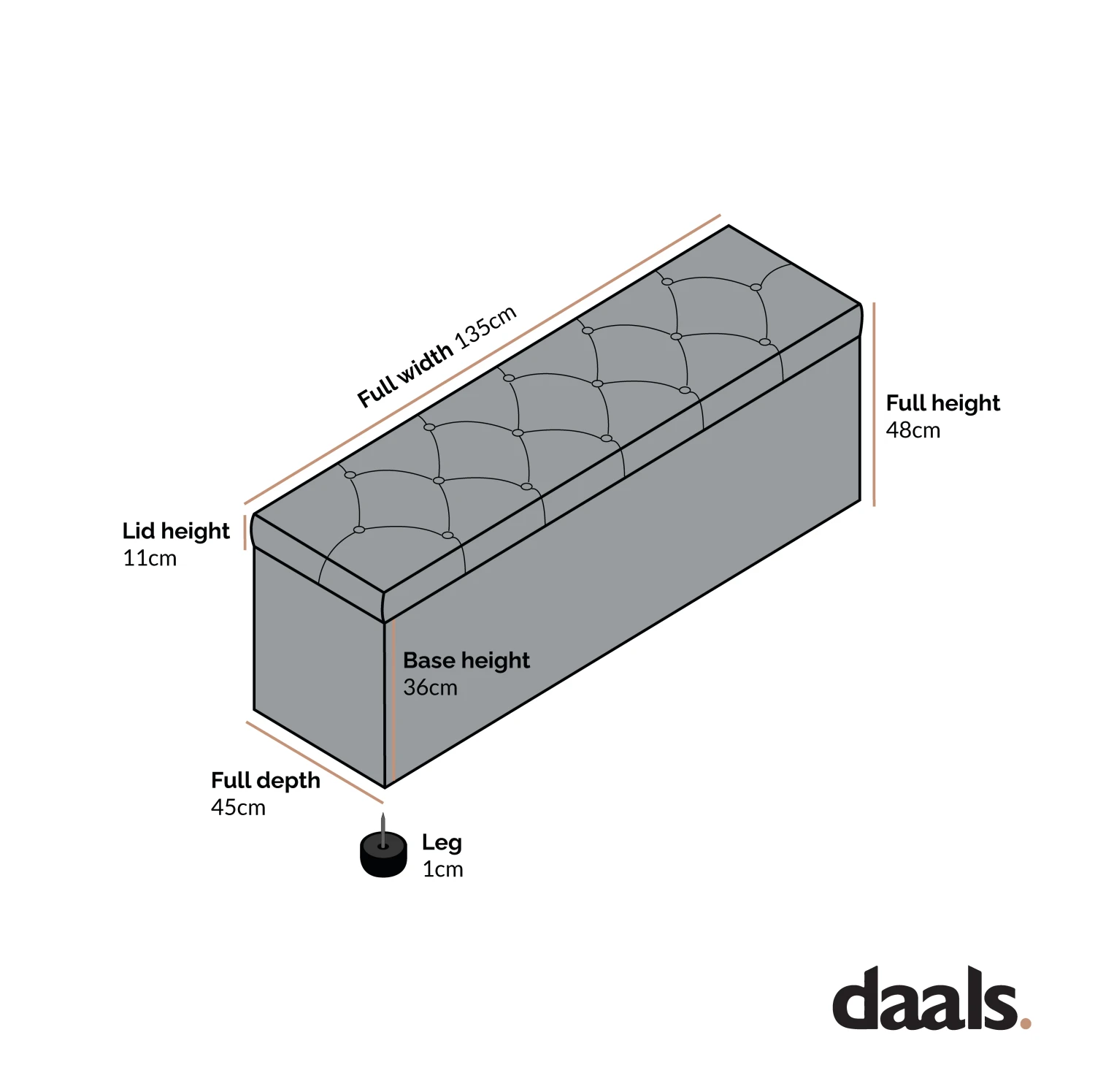 Leamington Deep-Buttoned Ottoman Storage Bench, Turmeric Yellow Velvet - Image 5