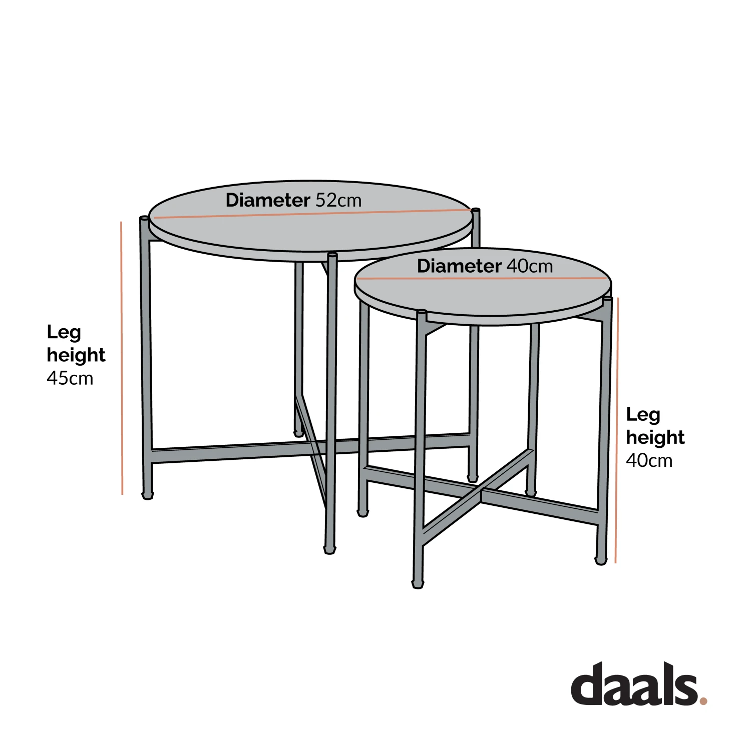 Lewes Oak Set Of 2 Side Tables - Image 4